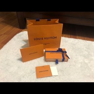 Louis Vuitton gift box and shopping bag